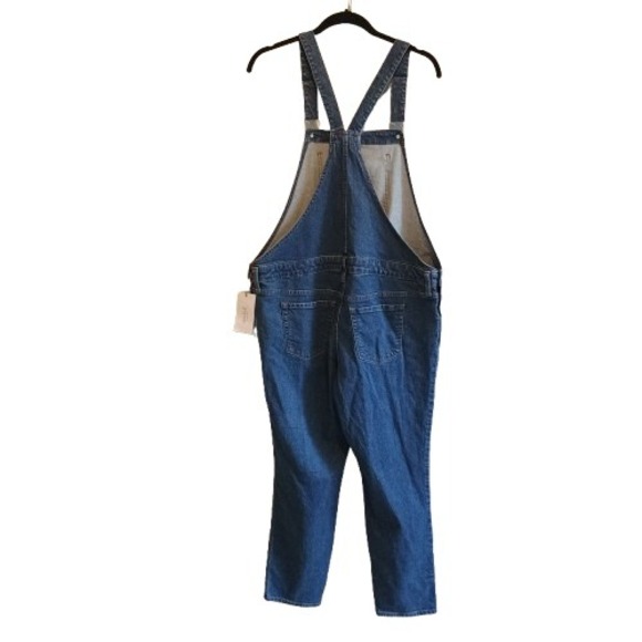 Isabel Maternity Denim Overalls Jeans Women's Size 10 Dark Wash Casual Fashion - Picture 2 of 13